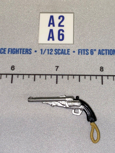 1/12 Scale Western Era Revolver Pistol with Lanyard - GI Joe Classified