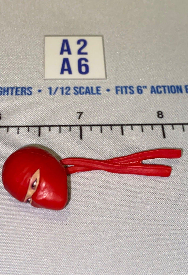 1/12 Scale Elektra Female Head Sculpt with Red Mask - GI Joe Classified