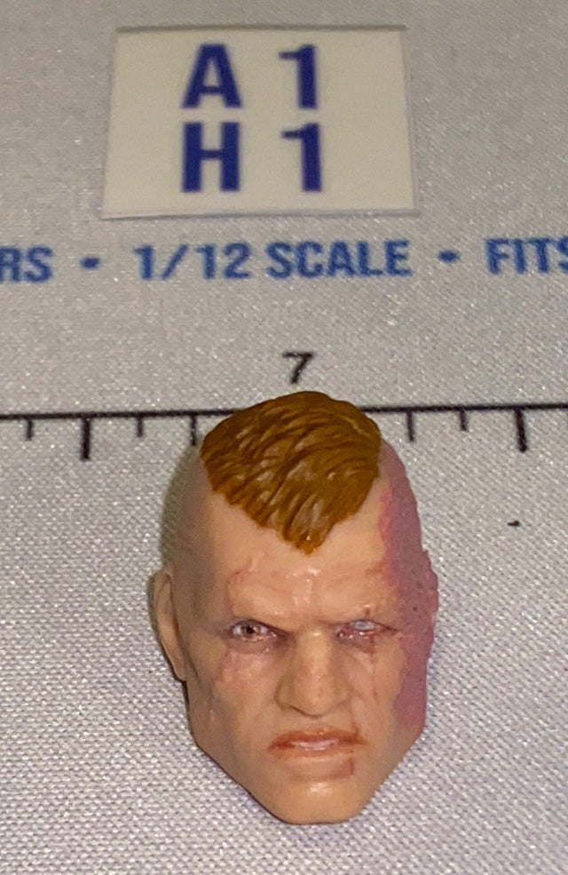 1/12 Scale Male Head Sculpt - Cobra Scrap Iron - GI Joe Classified