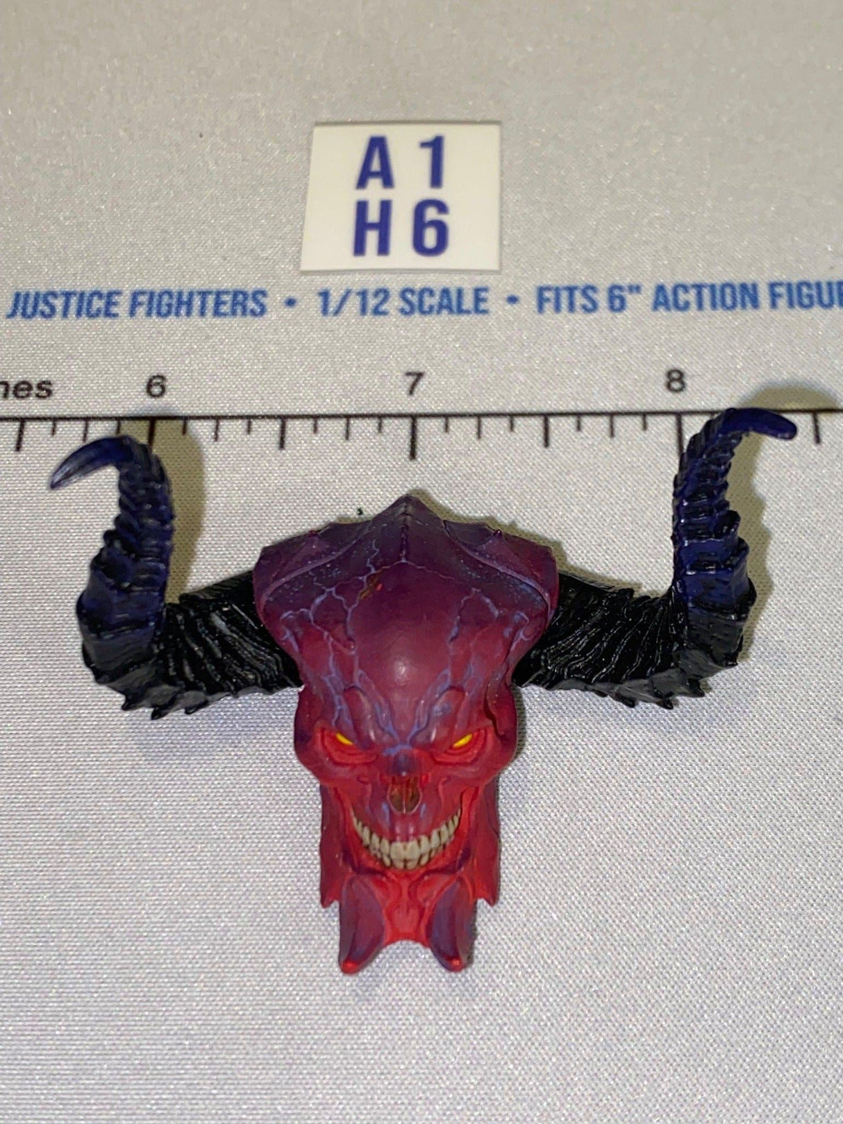 1/12 Scale Fantasy Demon Head Sculpt with Large Horns - Four Horsemen - Mythic Legions