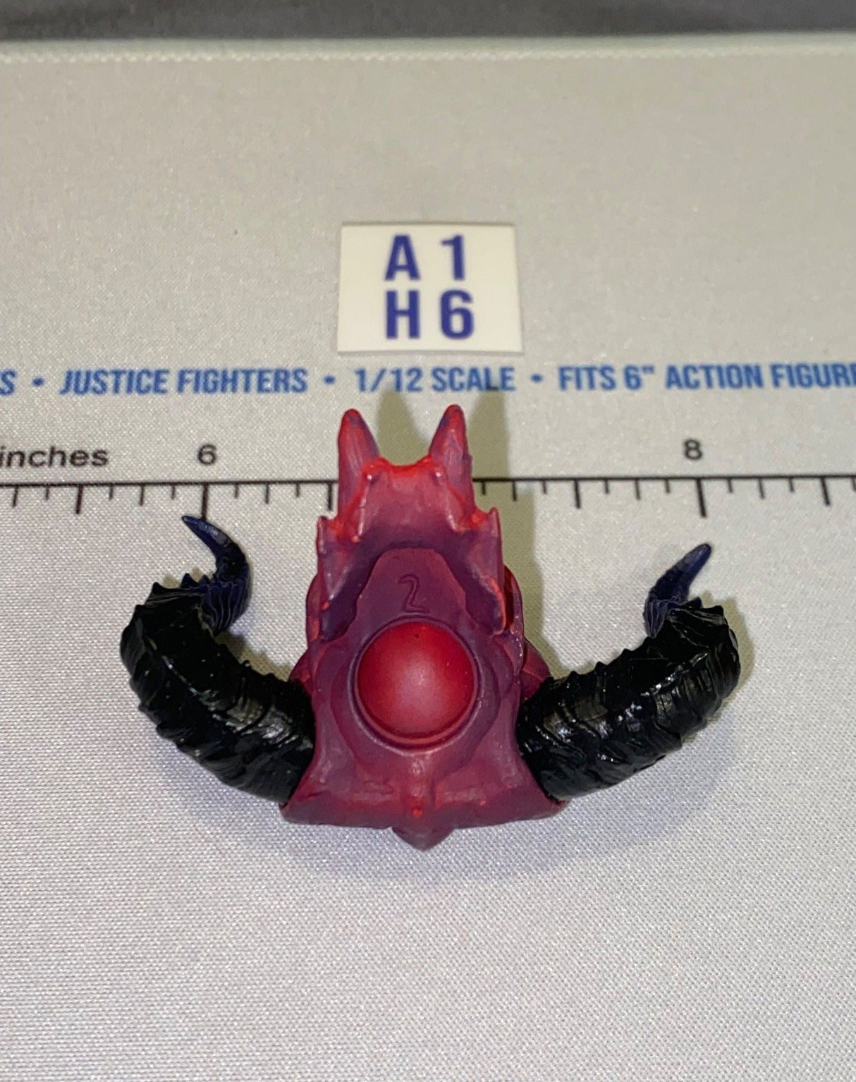 1/12 Scale Fantasy Demon Head Sculpt with Large Horns - Four Horsemen - Mythic Legions