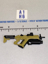1/12 Scale Modern Era Bullpup Assault Rifle with Underbarrel Grenade Launcher and Red Dot Optic - Valaverse