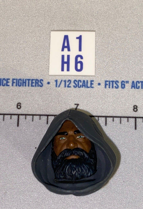 1/12 Scale Male Head Sculpt - Wizard Hooded - Four Horsemen - Mythic Legions