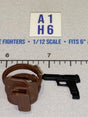 1/12 Scale Modern Era Pistol and Belt Holster Set - GI Joe Classified