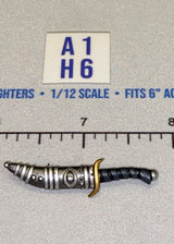 1/12 Scale Ancient Fantasy Curved Dagger and Scabbard Set - Four Horsemen - Mythic Legions