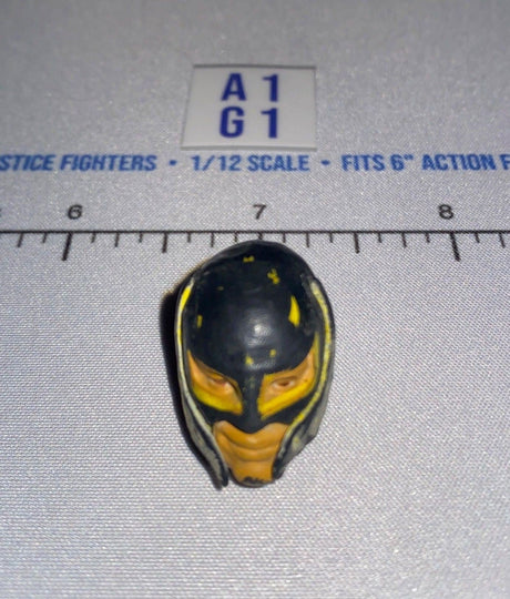 1/12 Scale Superhero Masked Head Sculpt - Mattel WWE