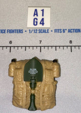 1/12 Scale GI Joe Classified Modern US Military Backpack with Entrenching Tool