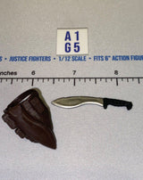 1/12 Scale Modern Era Combat Knife with Sheath - GI Joe Classified