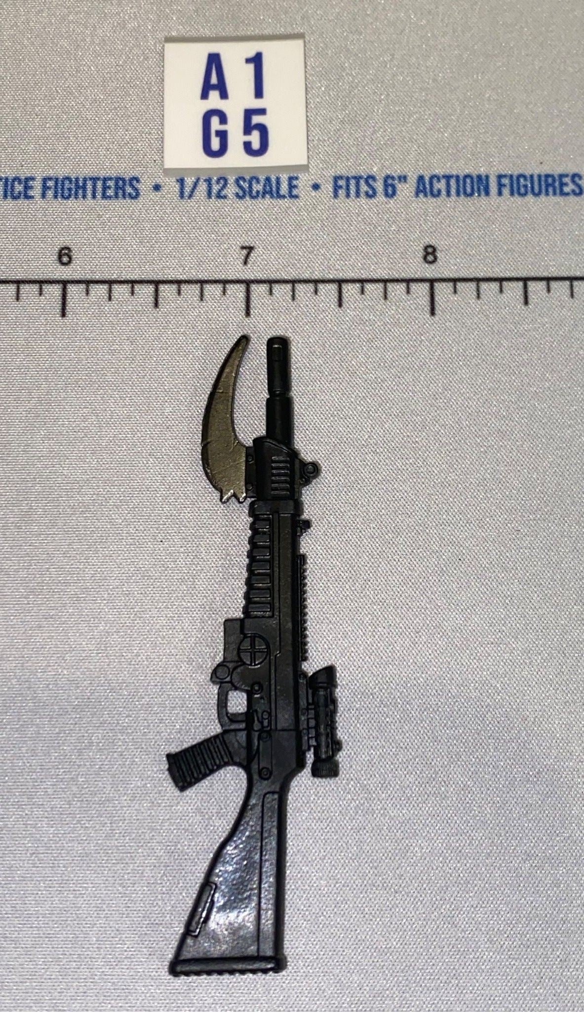 1/12 Scale GI Joe Classified Modern Era Assault Rifle with Blade Attachment