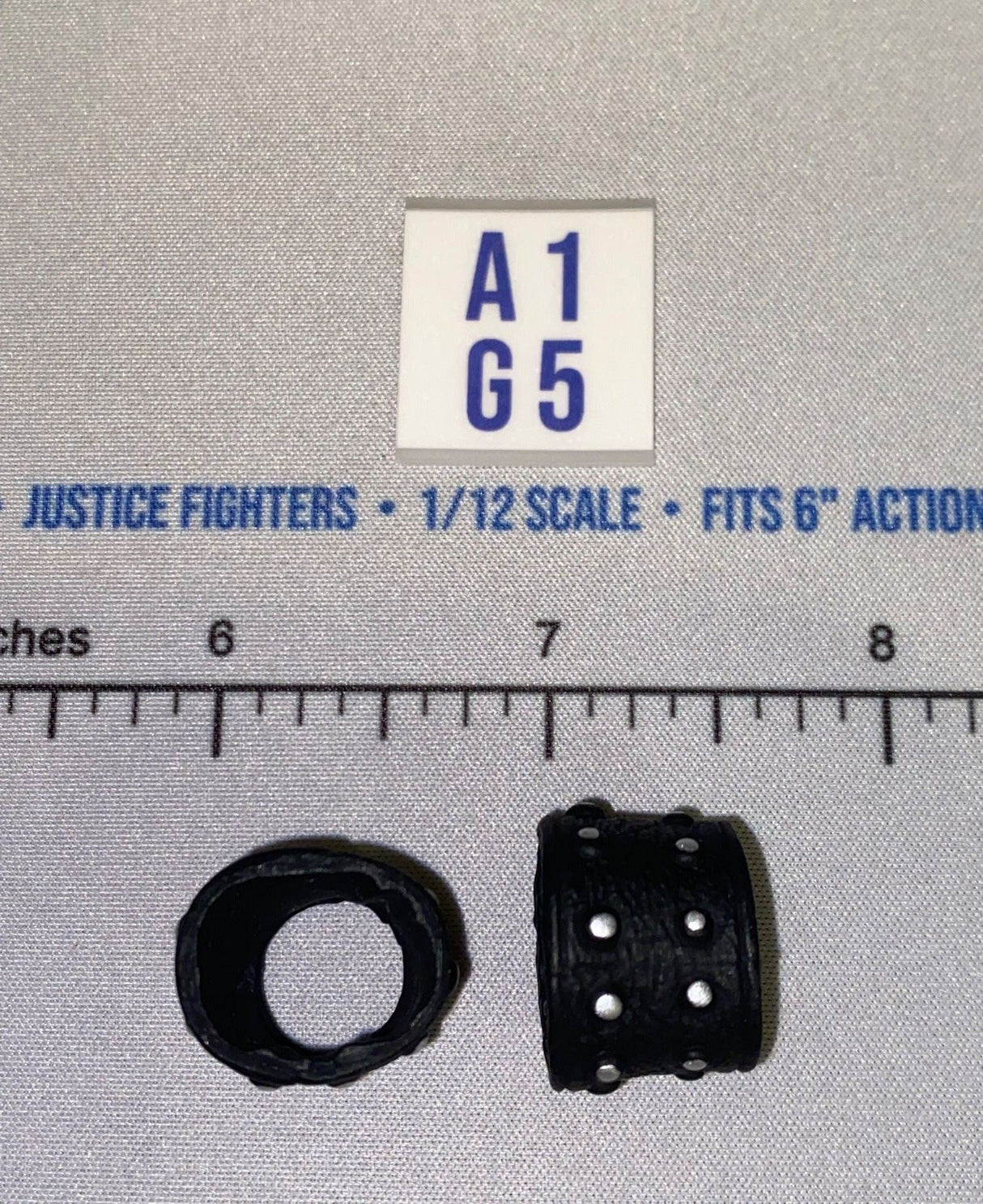 1/12 Scale Modern Era Studded Wrist Cuffs - GI Joe Classified