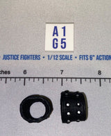 1/12 Scale Modern Era Studded Wrist Cuffs - GI Joe Classified