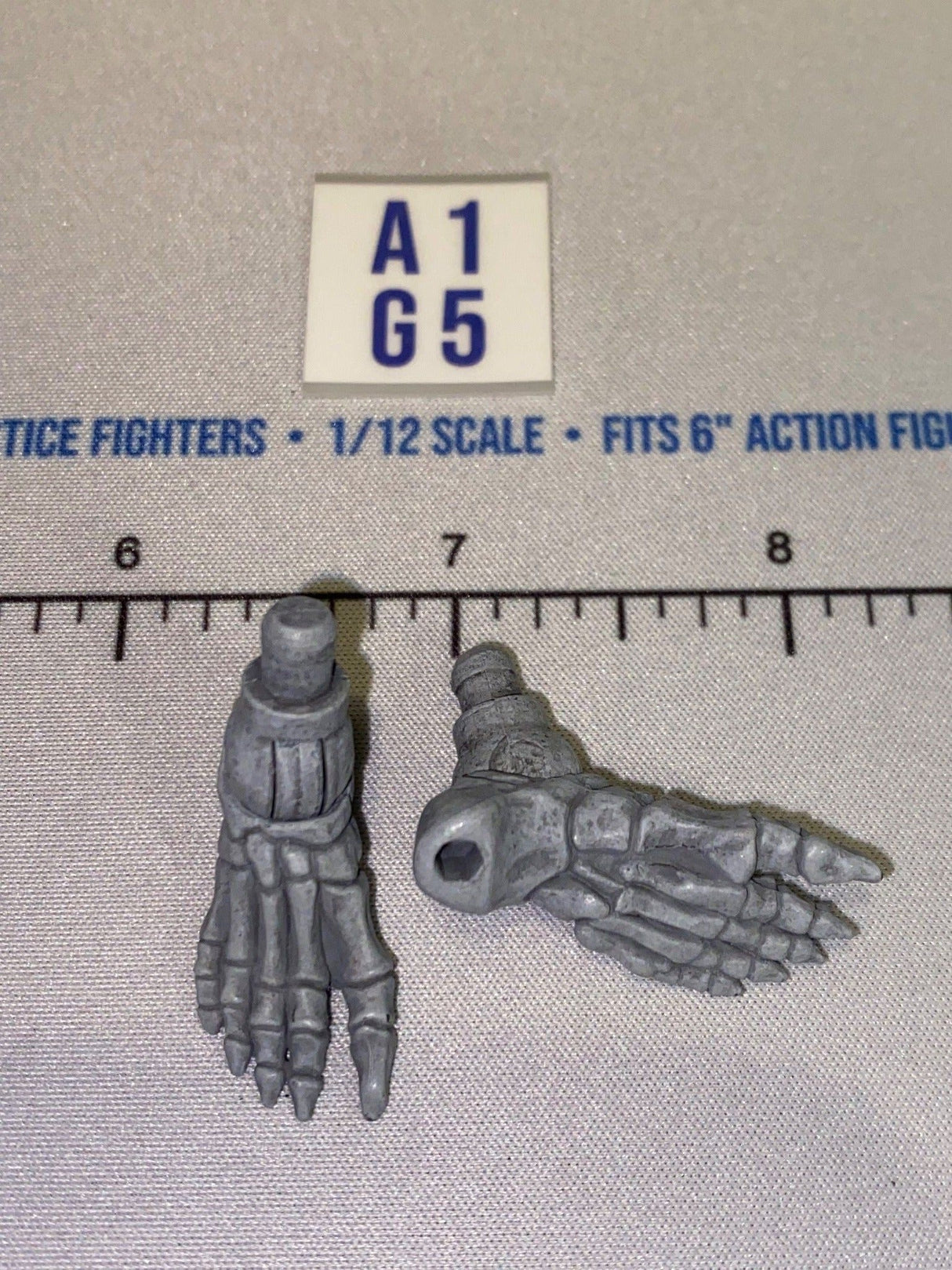 1/12 Scale Fantasy Skeleton Feet Pair - Four Horsemen - Mythic Legions