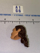 1/12 Scale Male Head Sculpt with Long Hair and Mustache - Mattel WWE