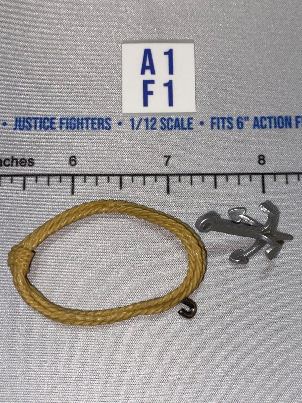 1/12 Scale Modern Nautical Rope Coil with Anchor - GI Joe Classified