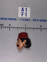 1/12 Scale Male Turkish Arab Head Sculpt with Fez Hat - Indiana Jones