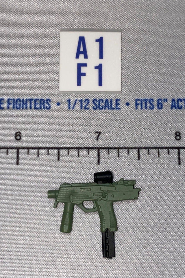 1/12 Scale Modern Era Submachine Gun with Red Dot Sight - Valaverse