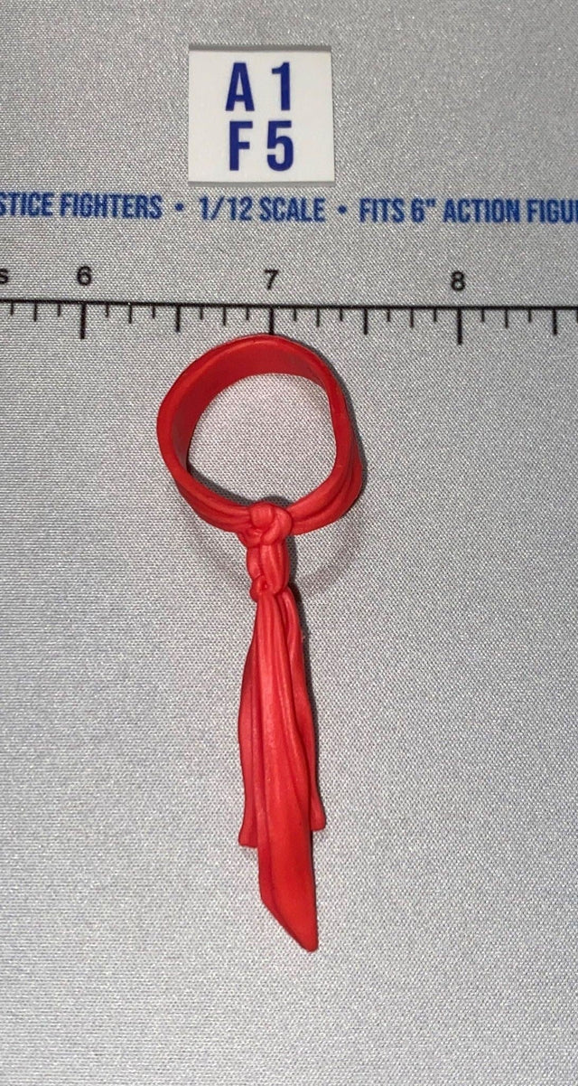1/12 Scale Modern Era Red Bandana Sash Headwrap