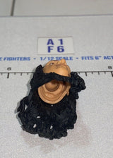 1/12 Scale Head Sculpt with Long Black Hair - Mattel WWE