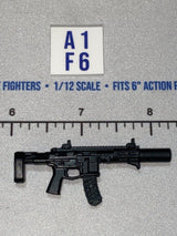 1/12 Scale Modern Era M4 Assault Rifle and Suppressor - Valaverse