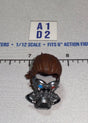 1/12 Scale Modern Era Male Mask with Gas Mask and Brown Hair - GI Joe Classified