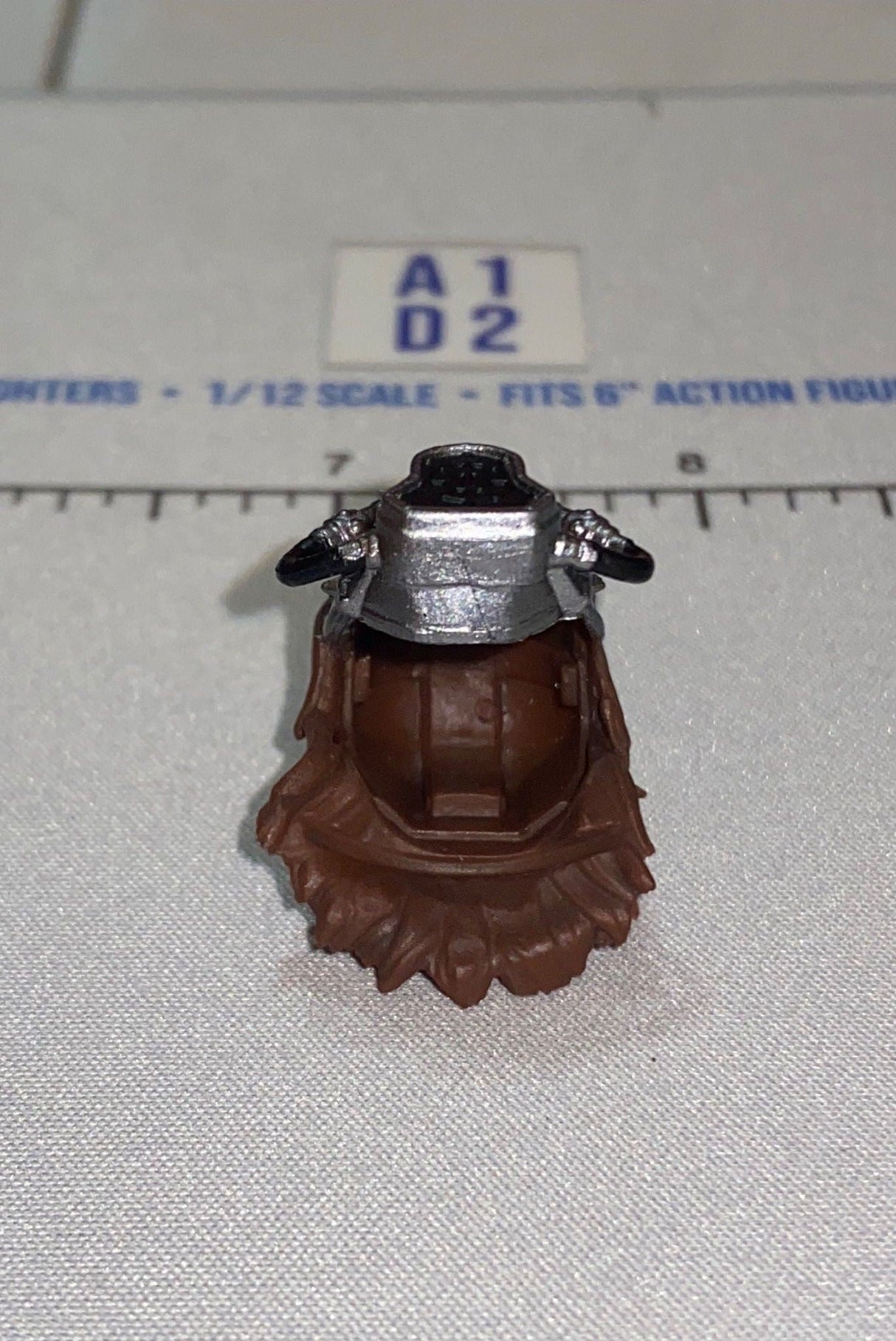 1/12 Scale Modern Era Male Mask with Gas Mask and Brown Hair - GI Joe Classified