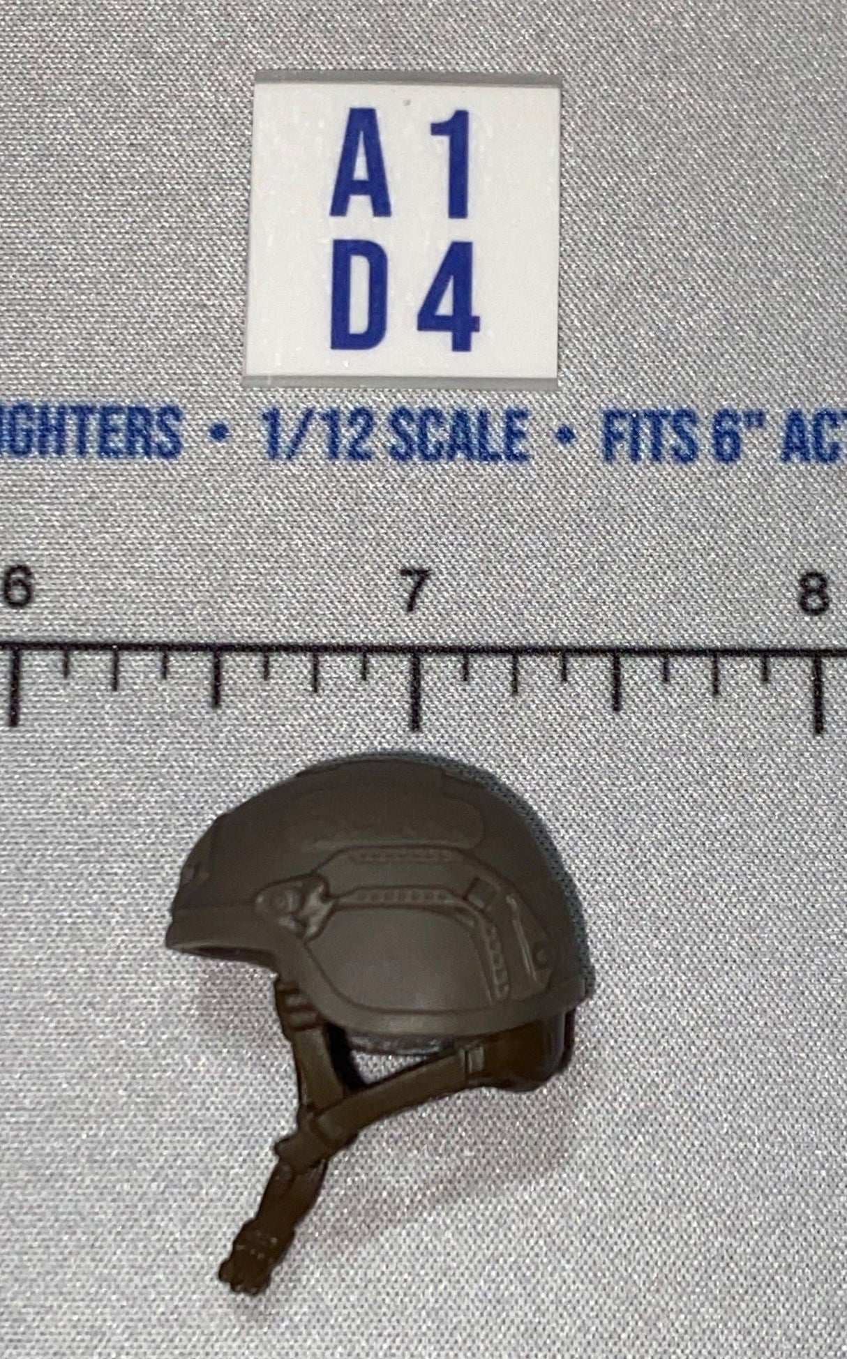 1/12 Scale Modern Era Tactical Helmet with Chin Straps - GI Joe Classified