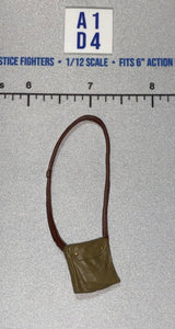 1/12 Scale WWII British Era Gas Mask Bag with Shoulder Strap - Indiana Jones