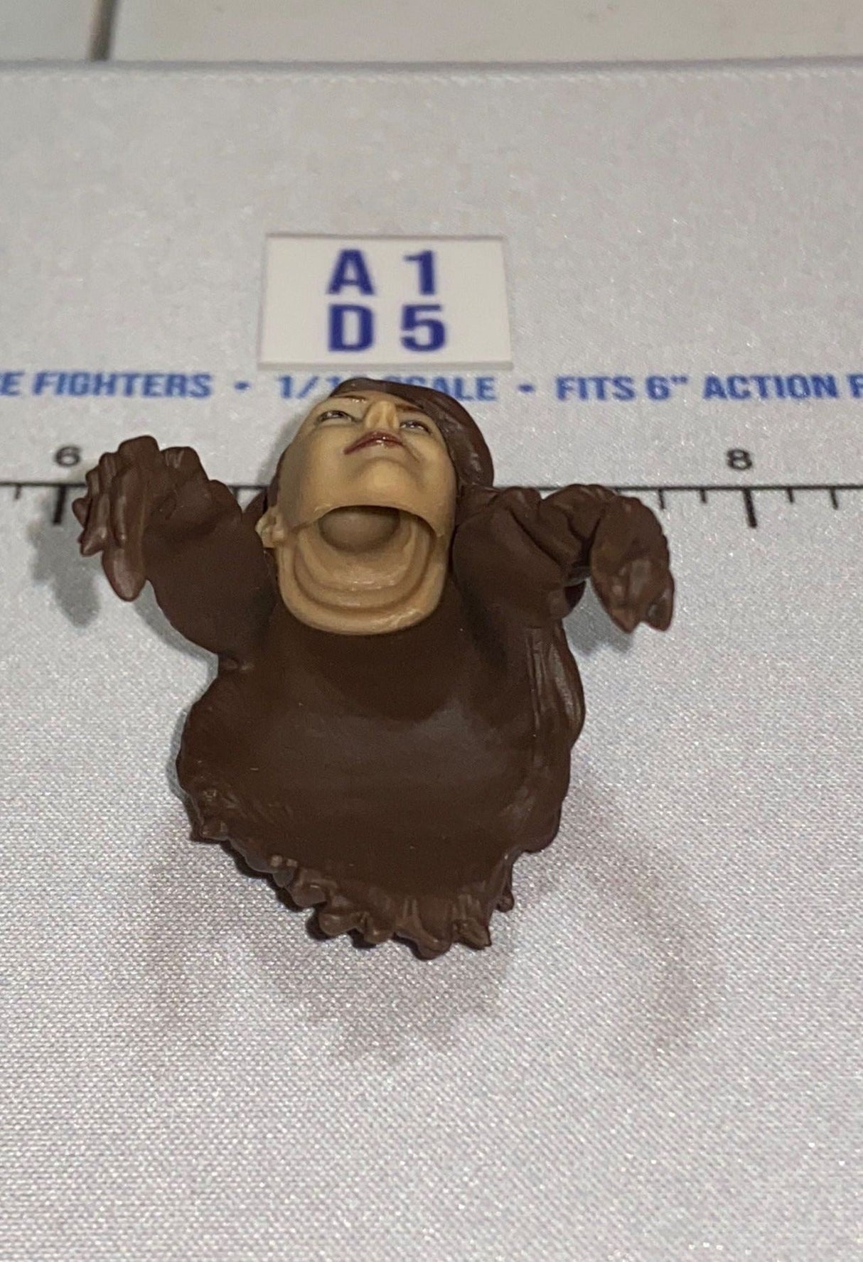 1/12 Scale Figure Sculpt - Female with Long Brown Hair - Mattel WWE