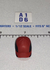 1/12 Scale Modern Era Baseball Cap - Red and Black - GI Joe Classified