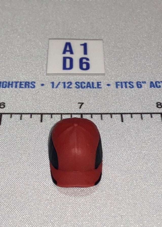 1/12 Scale Modern Era Baseball Cap - Red and Black - GI Joe Classified