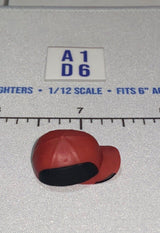 1/12 Scale Modern Era Baseball Cap - Red and Black - GI Joe Classified