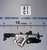 1/12 Scale Modern Era Bullpup Assault Rifle with Grenade Launcher and Red Magazine - Valaverse