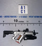 1/12 Scale Modern Era Bullpup Assault Rifle with Grenade Launcher and Red Magazine - Valaverse