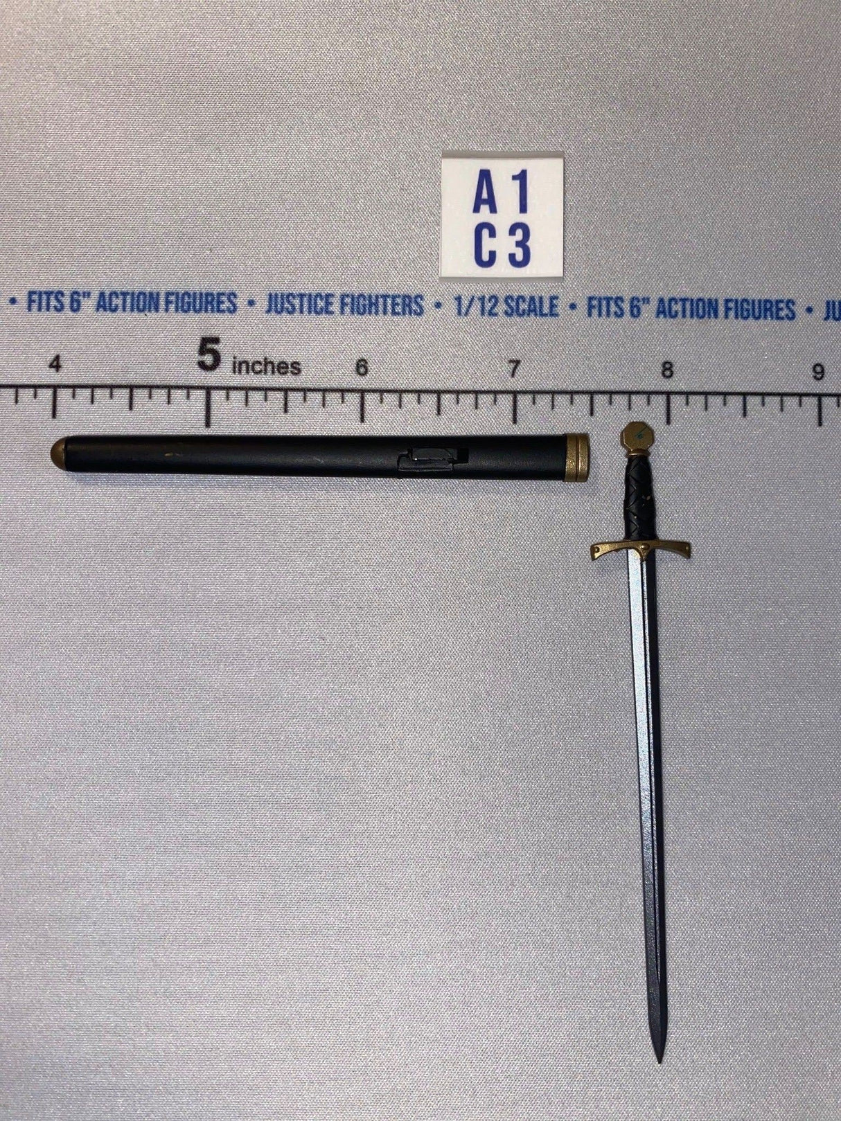 1/12 Scale Medieval Fantasy Sword with Scabbard - Four Horsemen - Mythic Legions