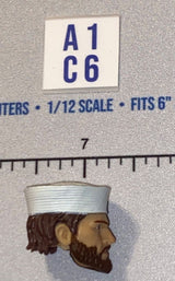 1/12 Scale Head Sculpt - Shipwreck w/ Sailor Cap - GI Joe Classified