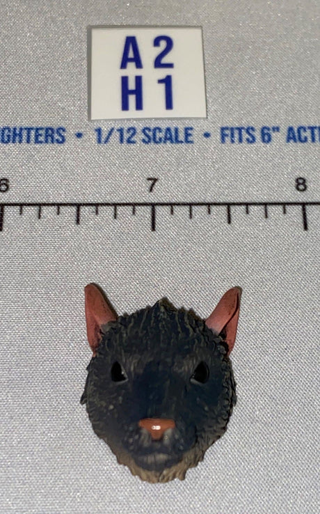 1/12 Scale Rat Head Sculpt, Dark Gray - Four Horsemen - Mythic Legions