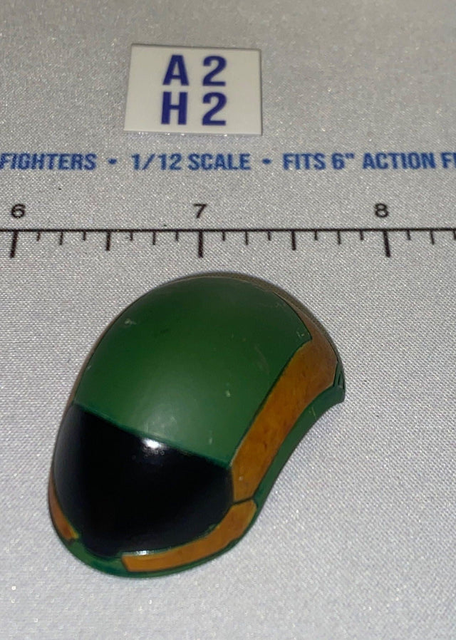 1/12 Scale Four Horsemen - Cosmic Legions Modern Era Helmet - Green and Gold with Black Visor