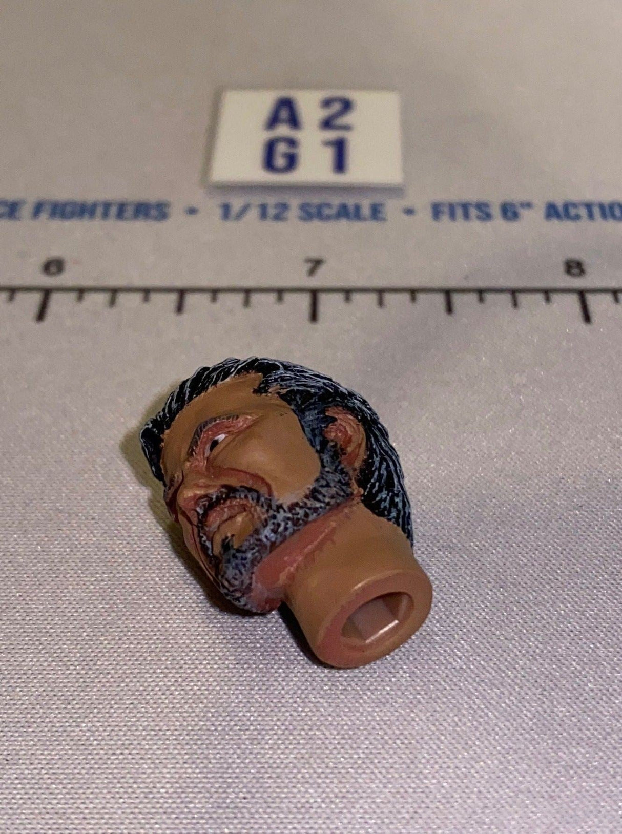 1/12 Scale Bearded Male Head Sculpt