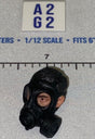 1/12 Scale Modern Male Head Sculpt with Gas Mask