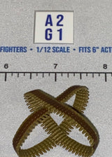 1/12 Scale Crossed Machine Gun Belts - WWII US / Vietnam - GI Joe Classified