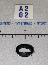 1/12 Scale Modern Studded Collar Ring - GI Joe Classified