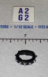 1/12 Scale Modern Studded Collar Ring - GI Joe Classified