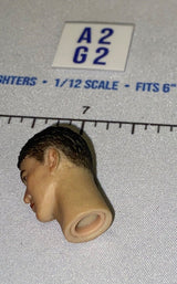 1/12 Scale Male Head Sculpt with Dark Hair