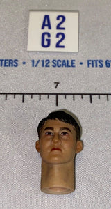 1/12 Scale Male Head Sculpt with Dark Hair