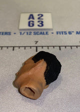 1/12 Scale Male Head Sculpt with Black Hair - DiD