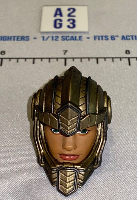 1/12 Scale Fantasy Female Head Sculpt with Armored Helmet - Four Horsemen - Mythic Legions
