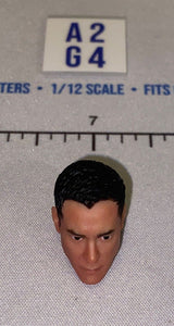 1/12 Scale Male Head Sculpt with Black Hair