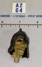 1/12 Scale Fantasy Skeleton Warrior Helmeted Head Sculpt - Four Horsemen - Mythic Legions