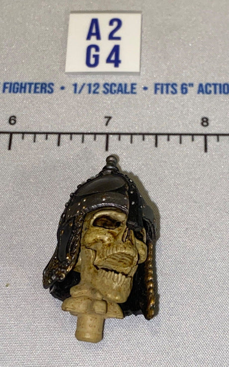1/12 Scale Fantasy Skeleton Warrior Helmeted Head Sculpt - Four Horsemen - Mythic Legions
