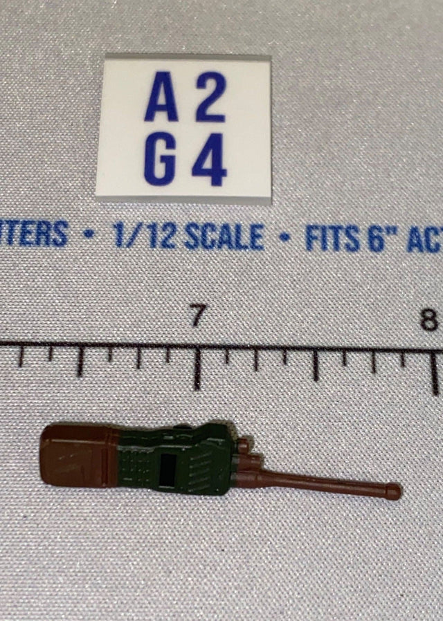 1/12 Scale Modern Era Military Handheld Radio with Antenna - GI Joe Classified